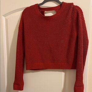 Aeropostale Classic Red Knit Crew Neck Sweater